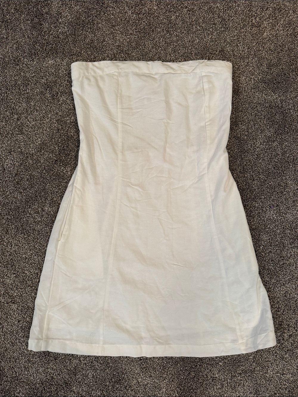 Jessica Simpson Strapless Cream Mini Dress